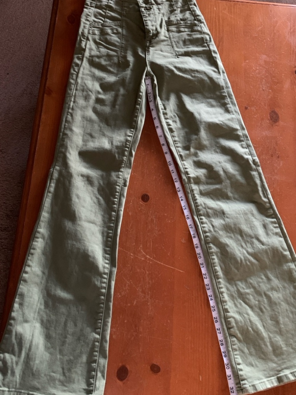 Mica High-Rise Olive Wide-Leg Jeans - Picture 5 of 7